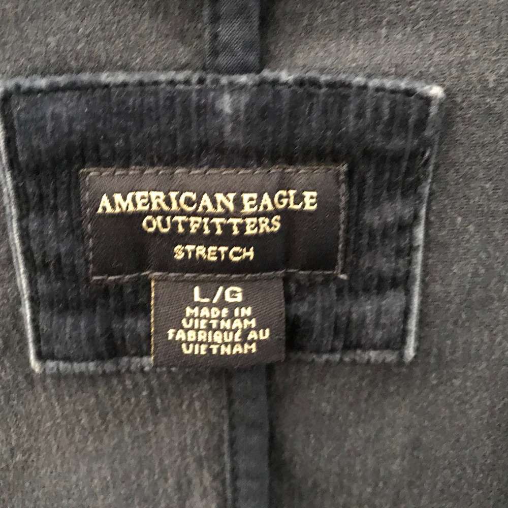 SOLD AMERICAN EAGLE OUTFITTER NAVY CORDUROY JACKET - Picture 5 of 8